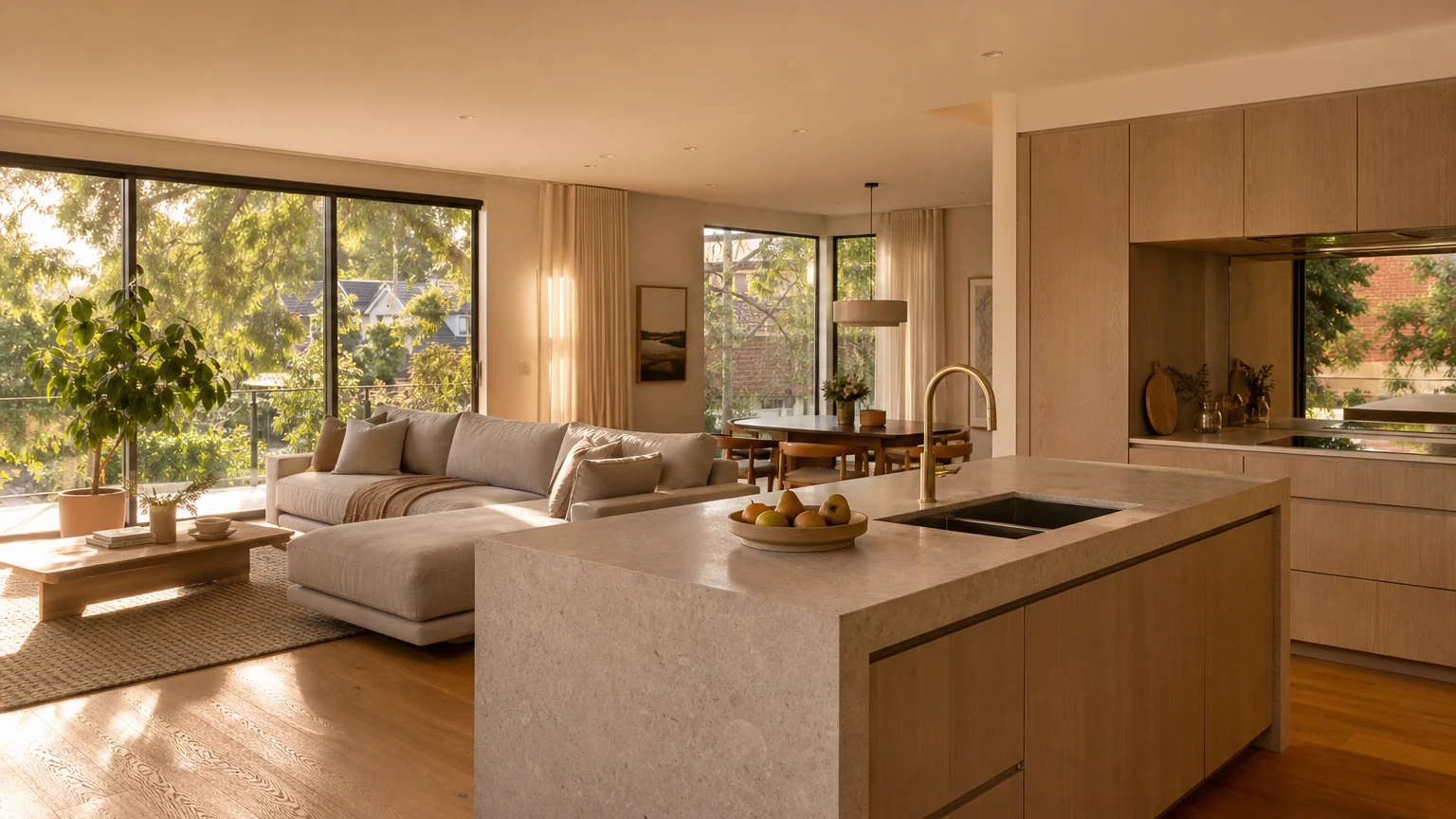 Open Plan Kitchen Living Sydney